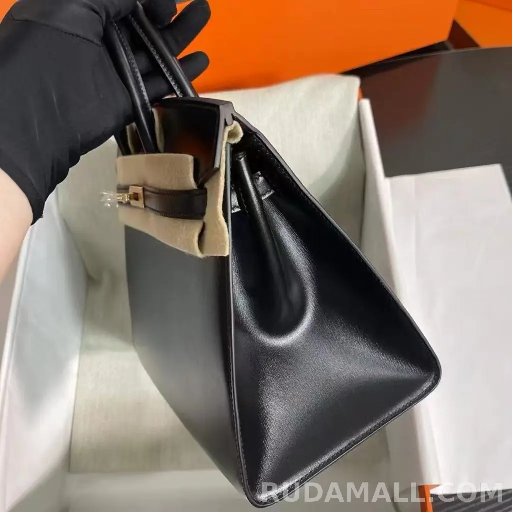 null  에르메스 버킨백25 셀리에 복스 블랙 금장 상세 이미지