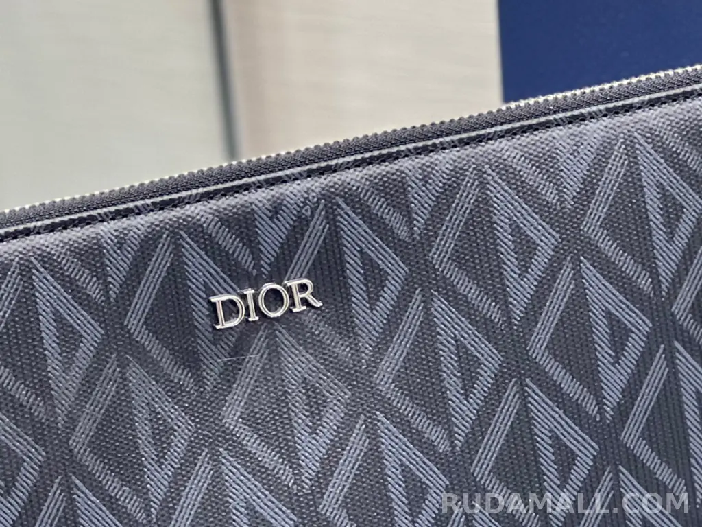 null  DIOR 디올 CD 다이아몬드 캔버스 A5 파우치 클러치 상세 이미지