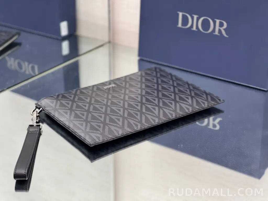 null  DIOR 디올 CD 다이아몬드 캔버스 A5 파우치 클러치 상세 이미지