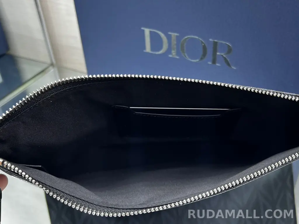 null  DIOR 디올 CD 다이아몬드 캔버스 A5 파우치 클러치 상세 이미지