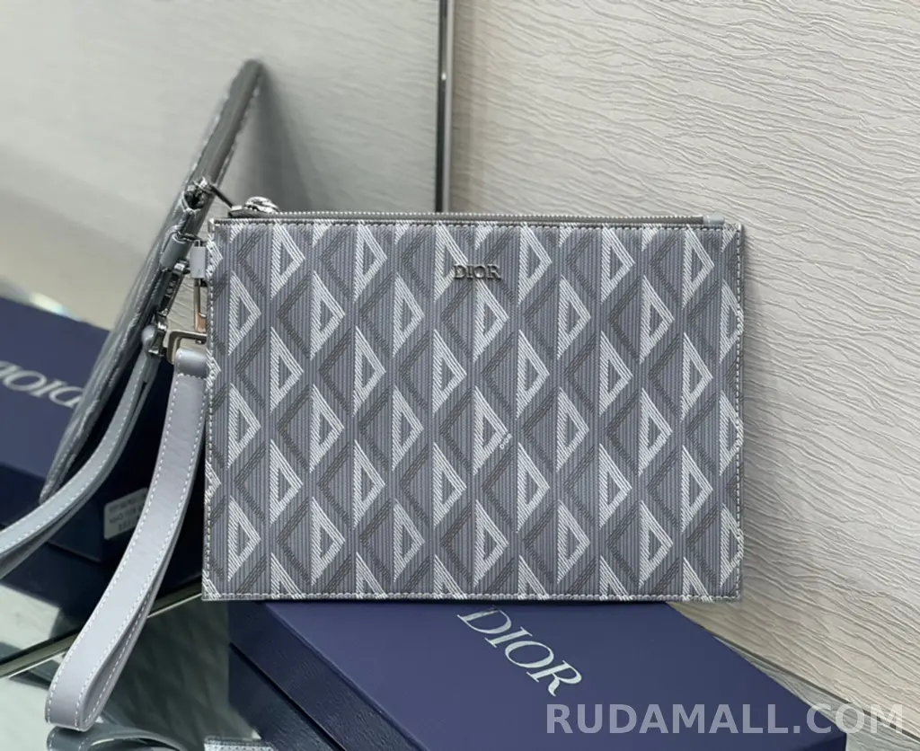 null  DIOR 디올 CD 다이아몬드 캔버스 A5 파우치 클러치 상세 이미지