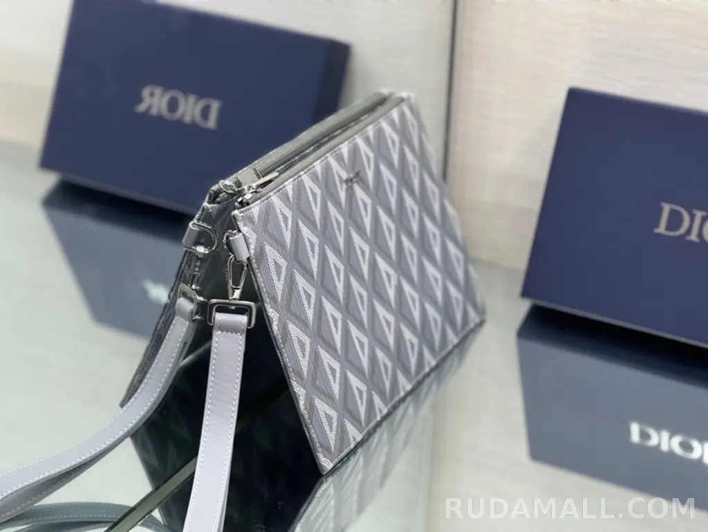 null  DIOR 디올 CD 다이아몬드 캔버스 A5 파우치 클러치 상세 이미지