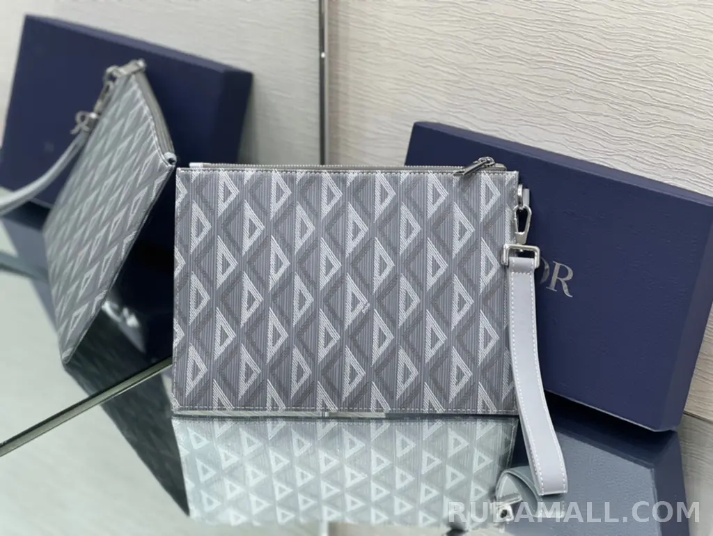 null  DIOR 디올 CD 다이아몬드 캔버스 A5 파우치 클러치 상세 이미지