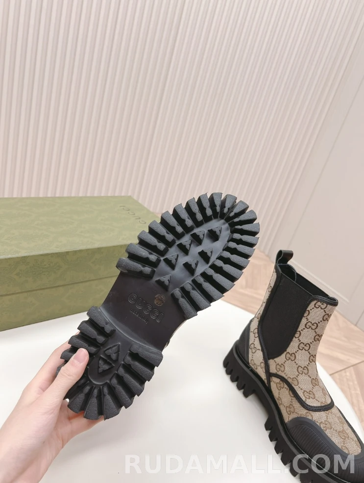 null GG 캔버스 앵클 부츠 751711 상세 이미지