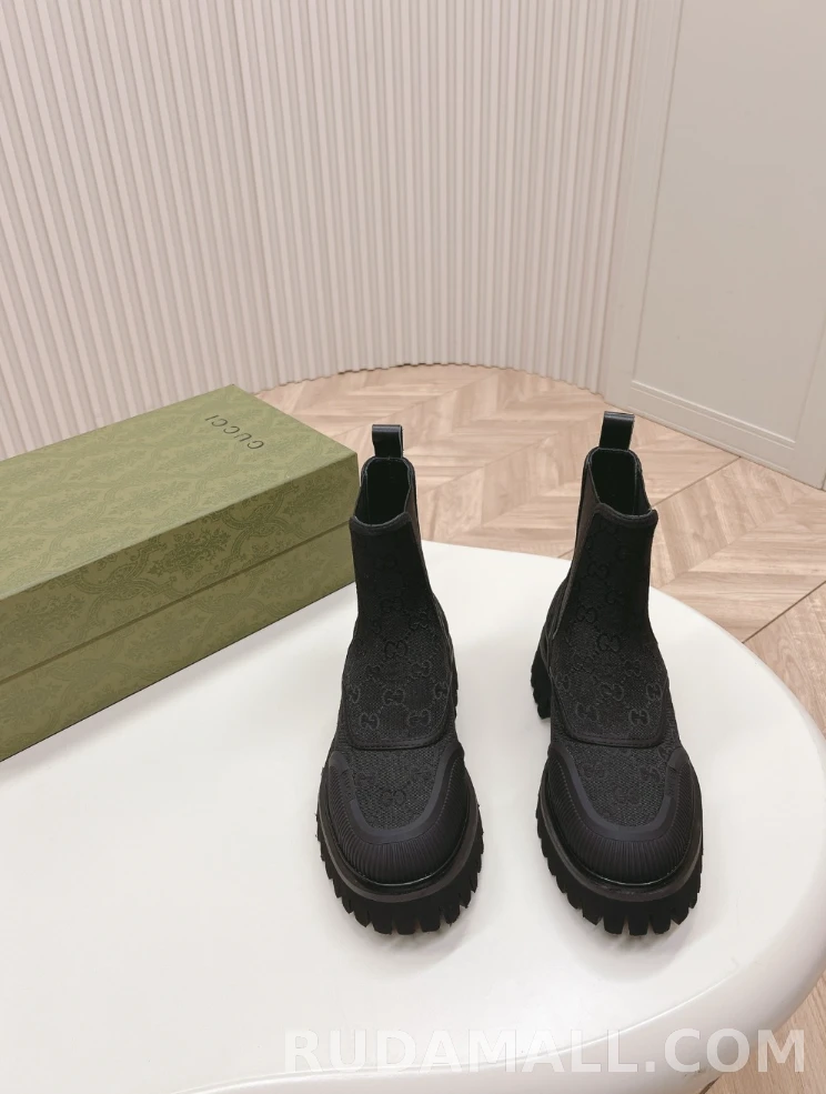 null GG 캔버스 앵클 부츠 751711 상세 이미지