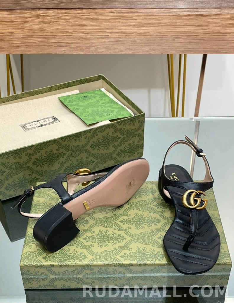 null GG 마몬트 퀼팅 스트랩 샌들 674840 상세 이미지