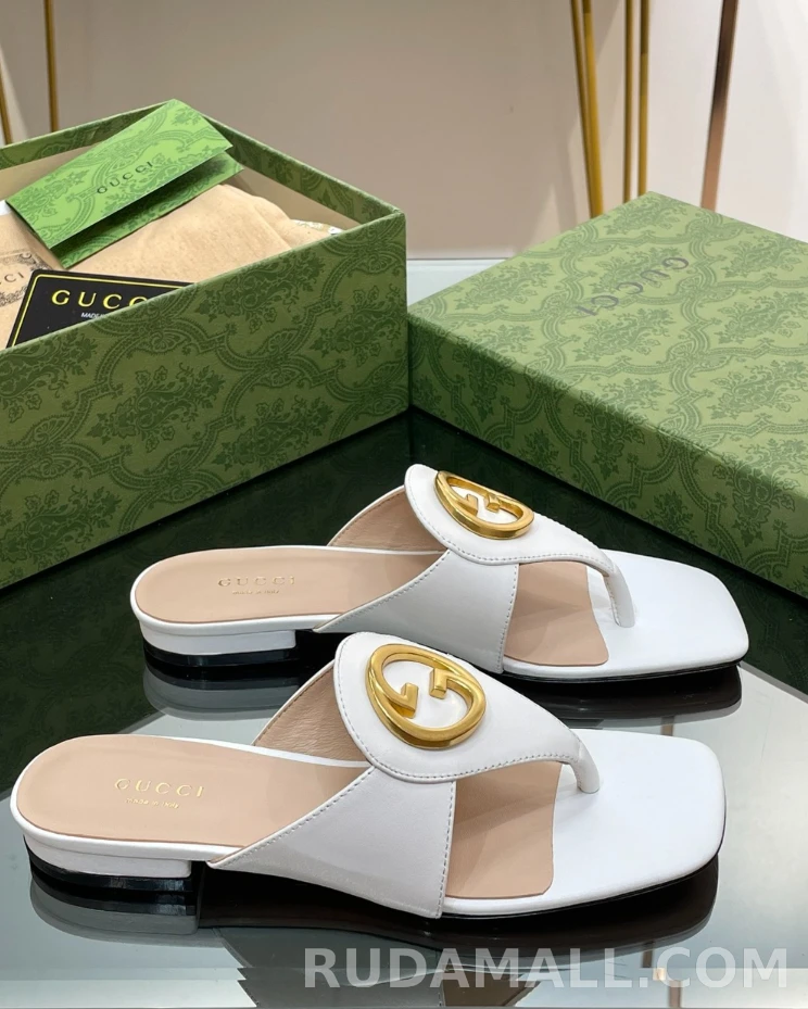 null 블론디 레더 통 샌들 739048 상세 이미지