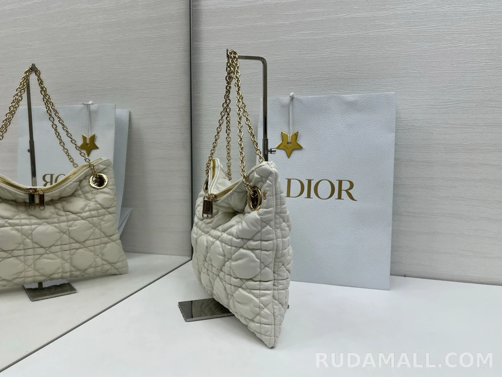 null 디올 까나쥬 퀼티드 스몰 토트 백 상세 이미지
