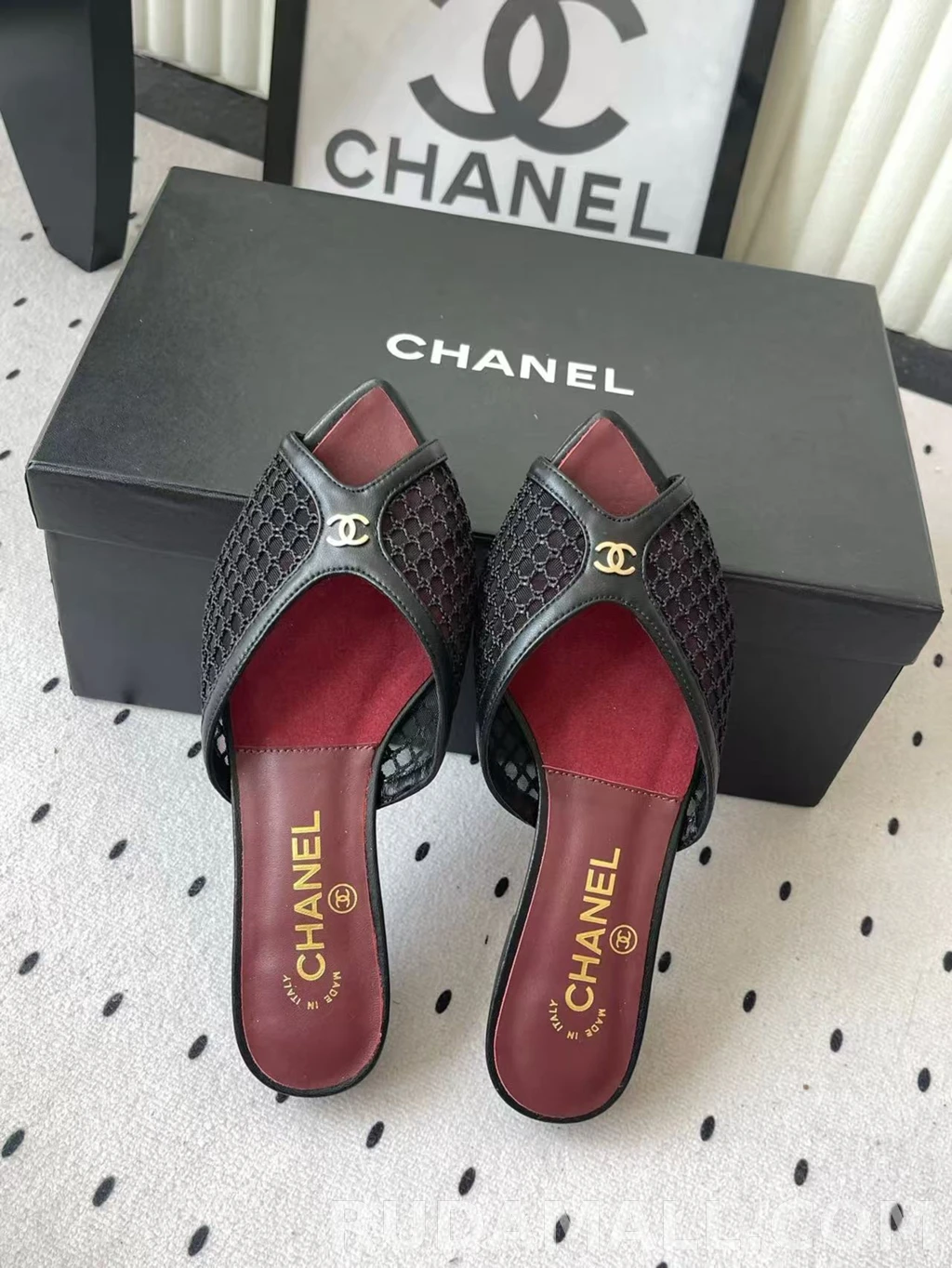 null 샤넬 코코 비치 컬렉션 뮬 상세 이미지