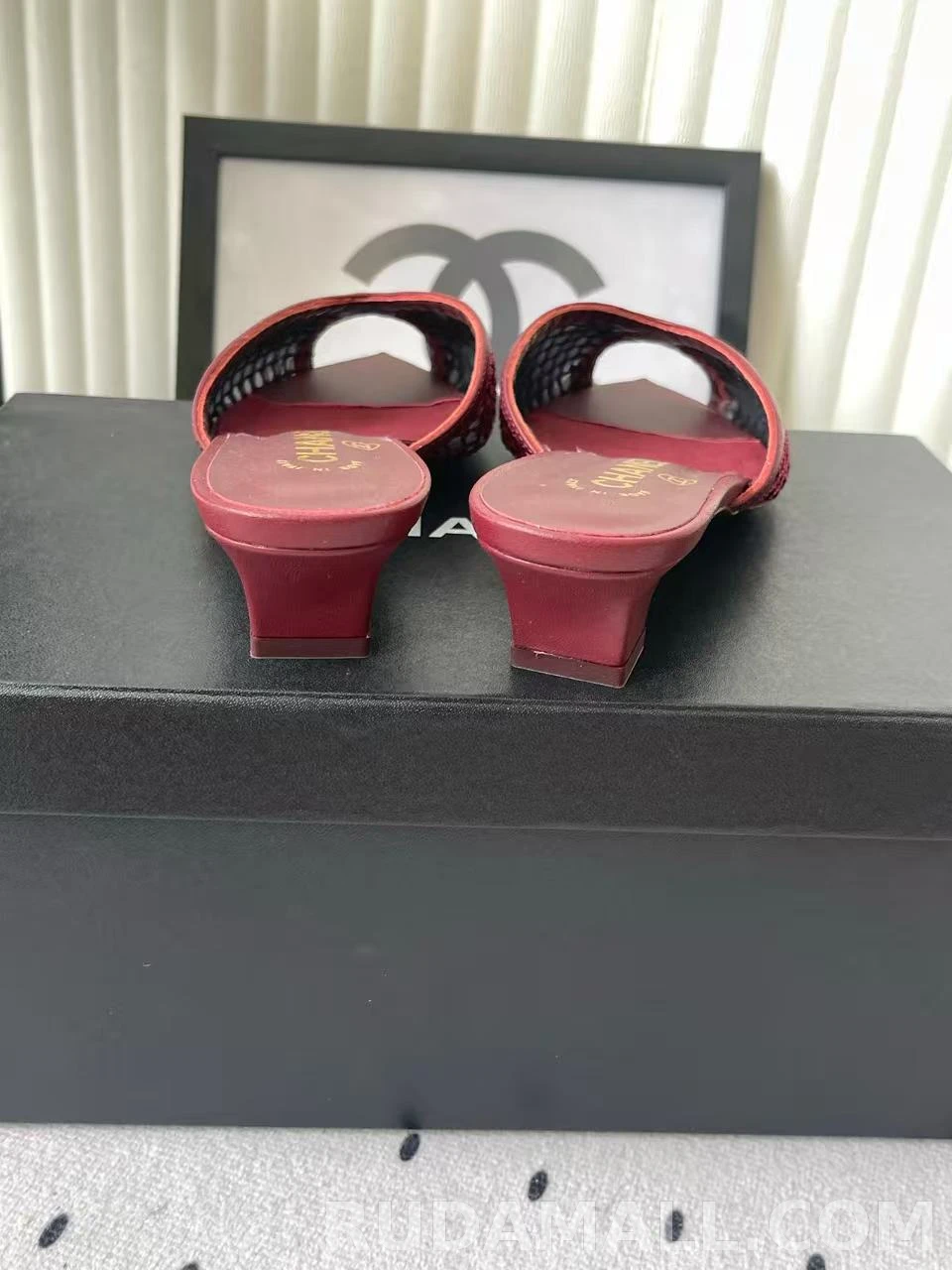 null  샤넬 코코 비치 컬렉션 뮬 굽높이3.5cm 상세 이미지