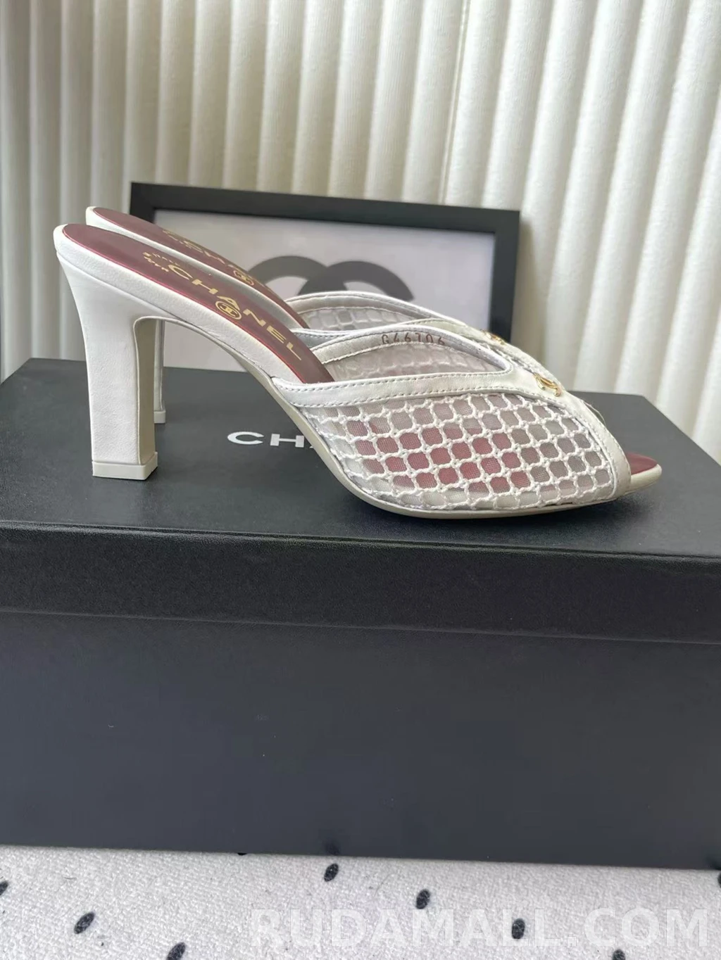 null 샤넬 코코 비치 컬렉션 뮬 굽높이9cm 상세 이미지