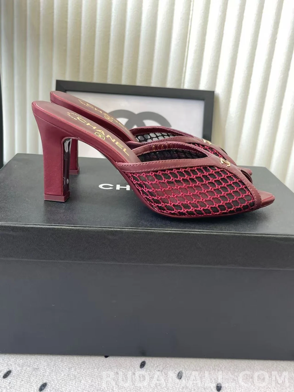 null 샤넬 코코 비치 컬렉션 뮬 굽높이9cm 상세 이미지