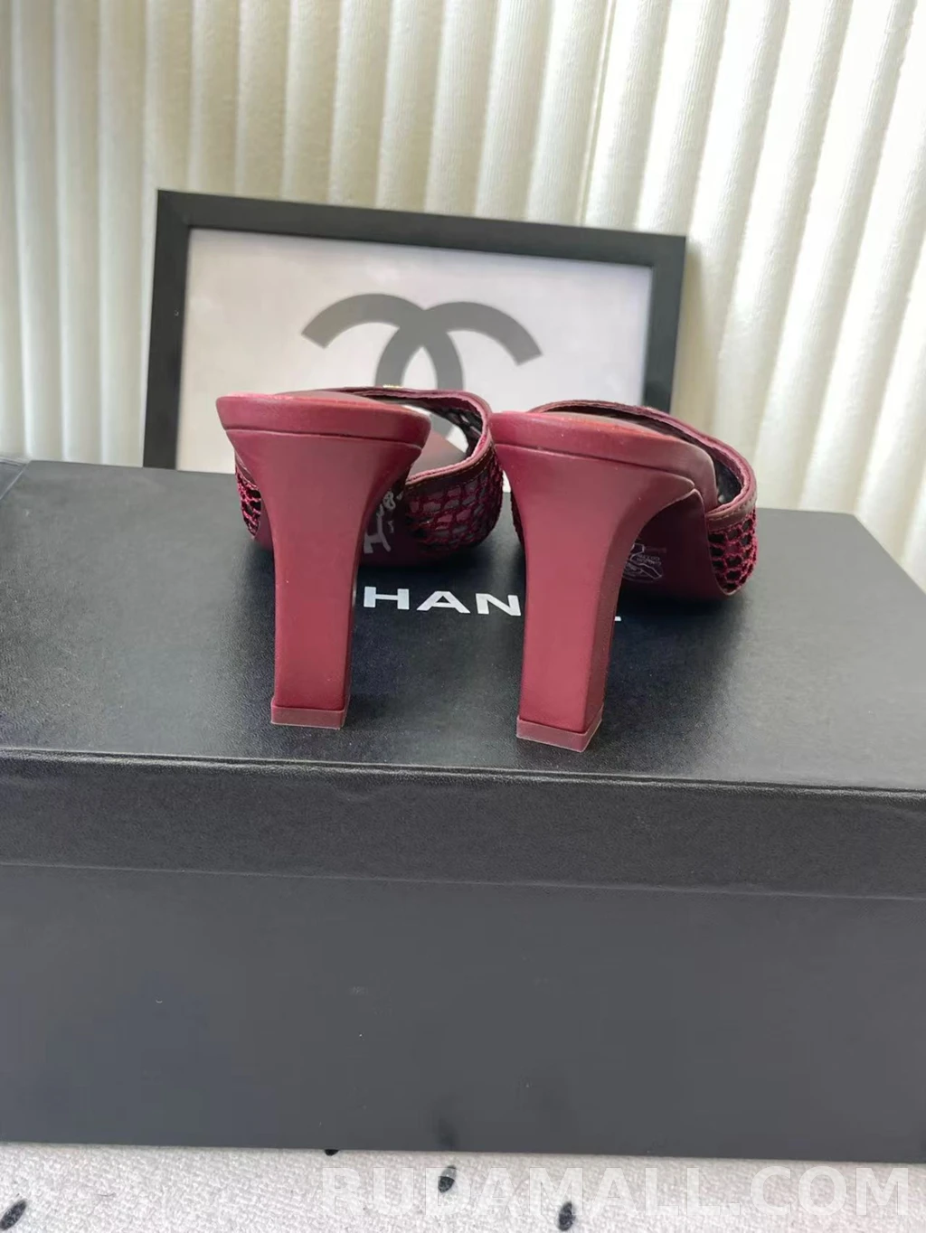null 샤넬 코코 비치 컬렉션 뮬 굽높이9cm 상세 이미지