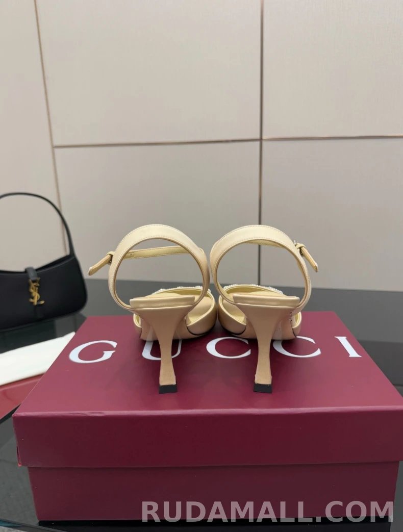 null  크리스탈 호스빗 장식이 있는 샌들 834342 상세 이미지