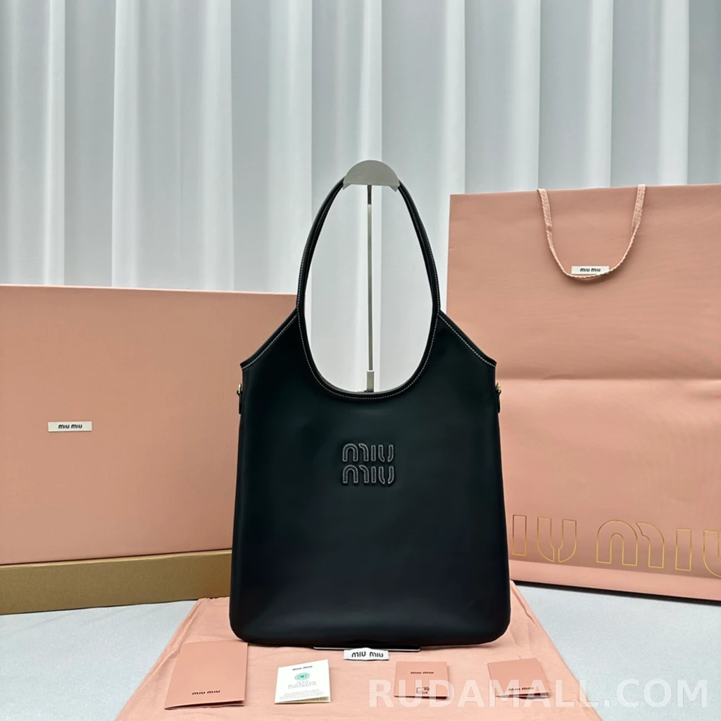 null 미우미우 아이비 레더 토트백 상세 이미지
