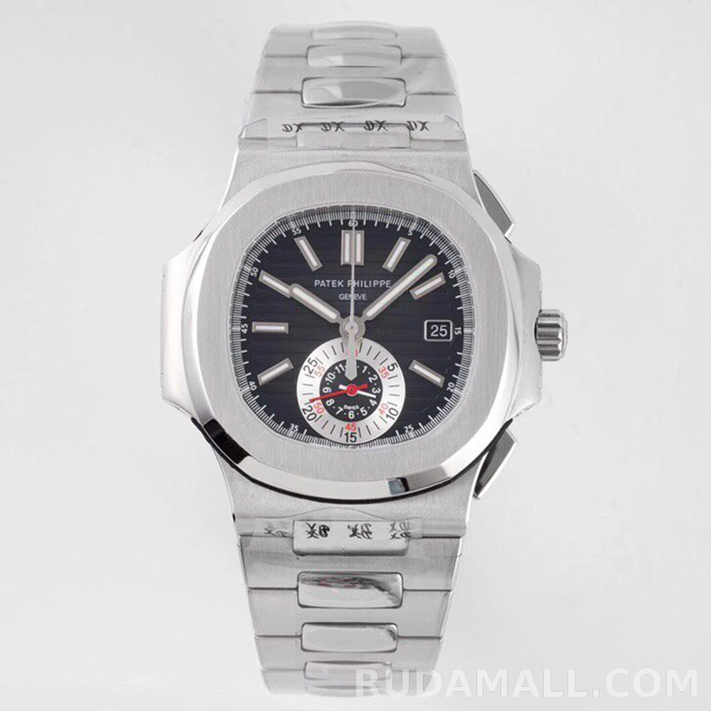 파텍필립 노틸러스 트래블타임 검판 다이얼 SS 브레이슬릿 40mm 5980_대표이미지