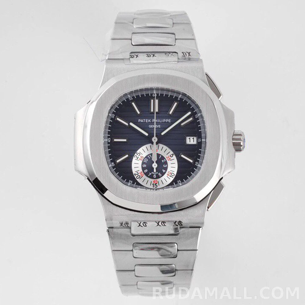 파텍필립 노틸러스 트래블타임 청판 다이얼 SS 브레이슬릿 40mm 5980_대표이미지