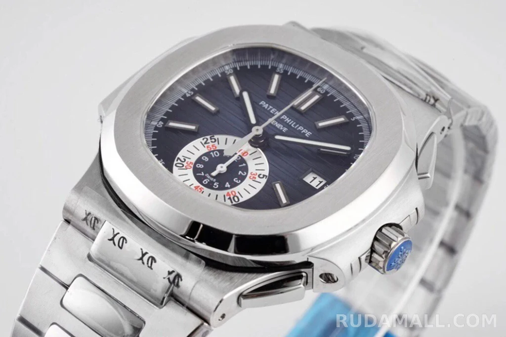 null 파텍필립 노틸러스 트래블타임 청판 다이얼 SS 브레이슬릿 40mm 5980 상세 이미지