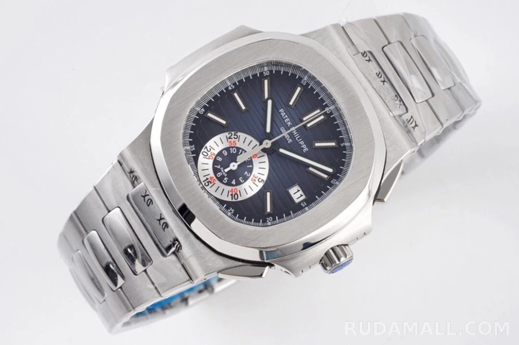 null 파텍필립 노틸러스 트래블타임 청판 다이얼 SS 브레이슬릿 40mm 5980 상세 이미지