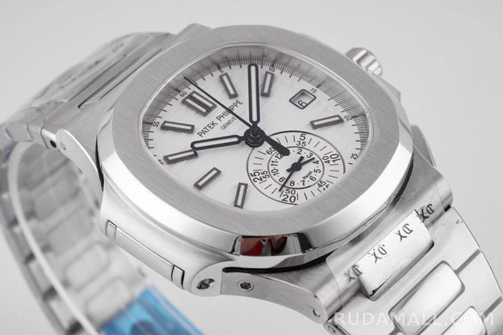 null 파텍필립 노틸러스 트래블타임 화이트 다이얼 SS 브레이슬릿 40mm 5980 상세 이미지