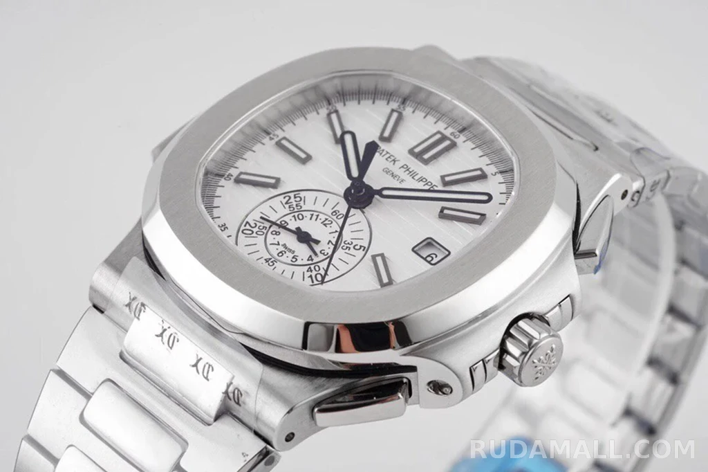 null 파텍필립 노틸러스 트래블타임 화이트 다이얼 SS 브레이슬릿 40mm 5980 상세 이미지