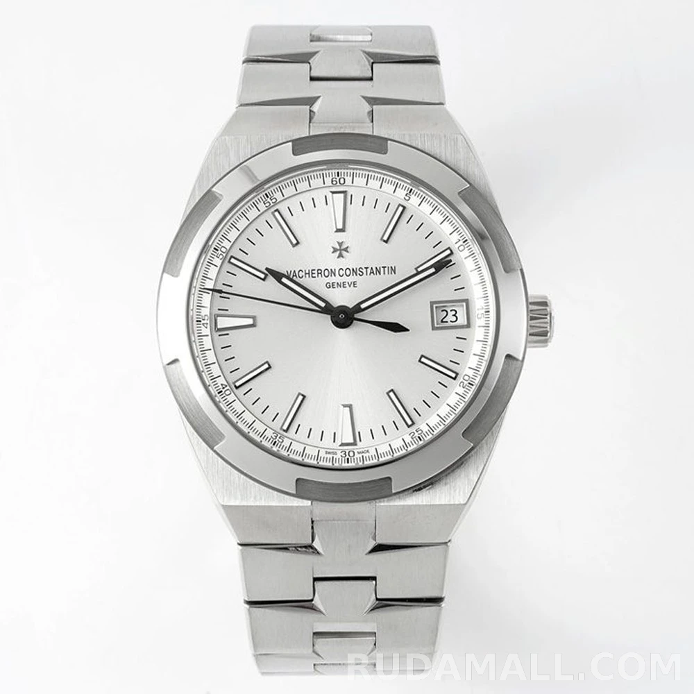 바쉐론 콘스탄틴 오버시즈 스틸 화이트 다이얼 SS 브레이슬릿 41mm 4500V/110A-B126_대표이미지