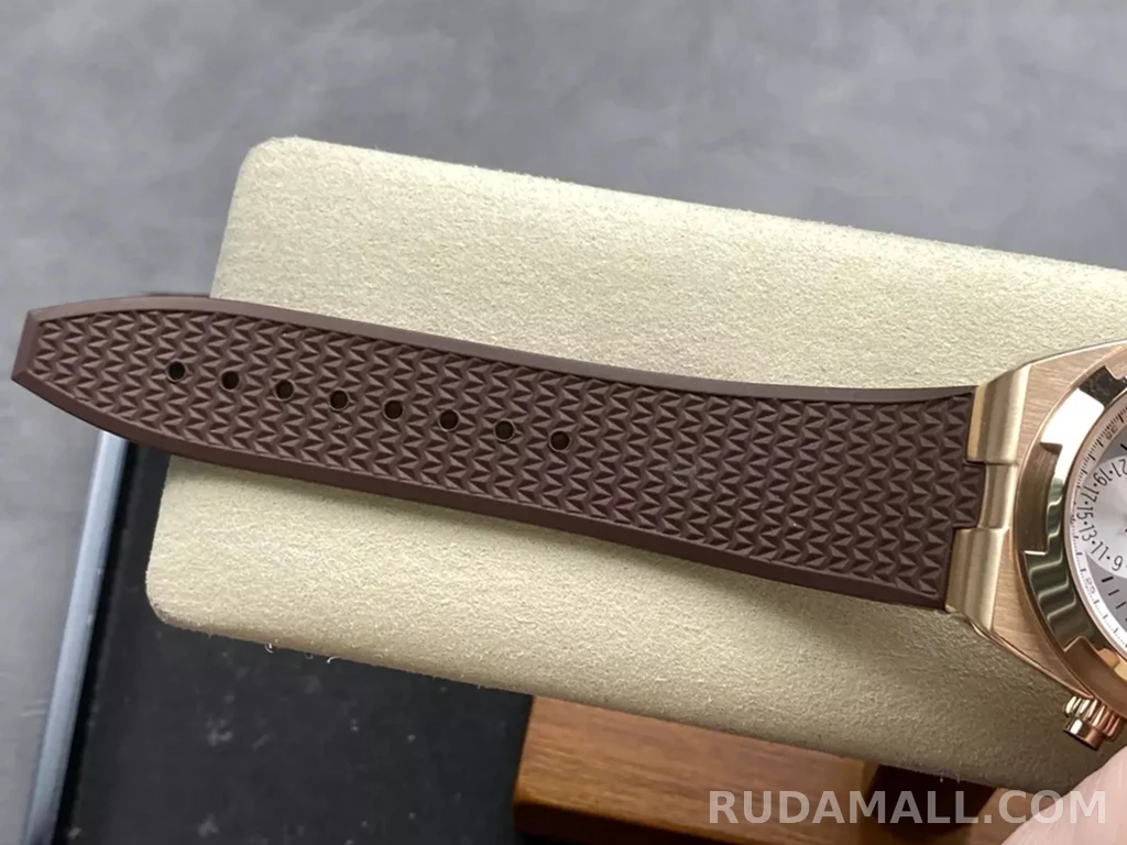 null 바쉐론 콘스탄틴 오버시즈 듀얼 타임 실버 다이얼 브라운 러버 스트랩 41mm 7920V 상세 이미지