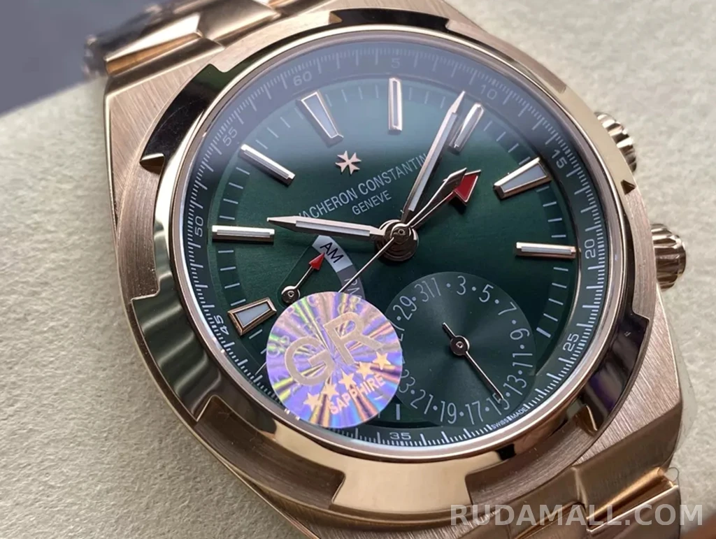 null 바쉐론 콘스탄틴 오버시즈 듀얼 타임 그린 다이얼 로즈골드 금통 41mm 7920V 상세 이미지