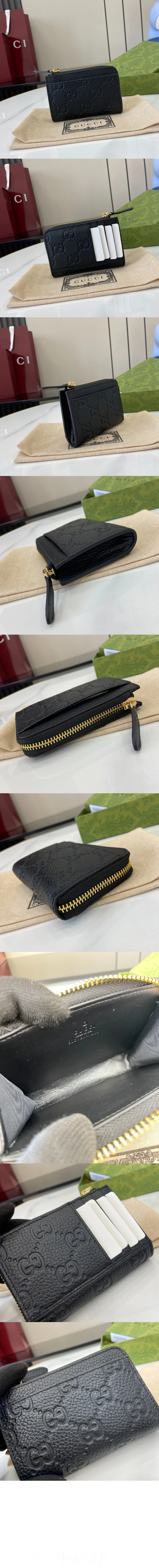 null GG 엠블럼 지퍼 카드 케이스 815936 상세 이미지