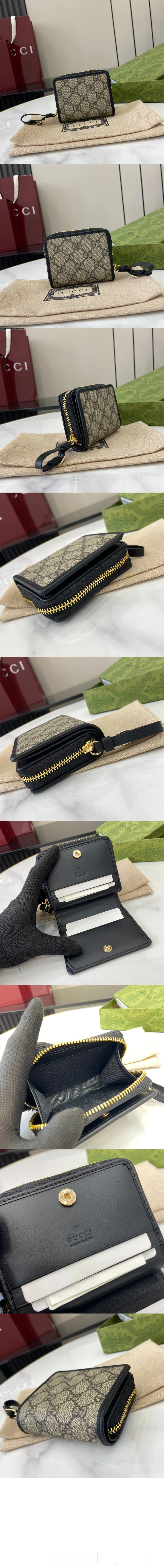 null  GG 엠블럼 지퍼 미니 지갑 819131 상세 이미지