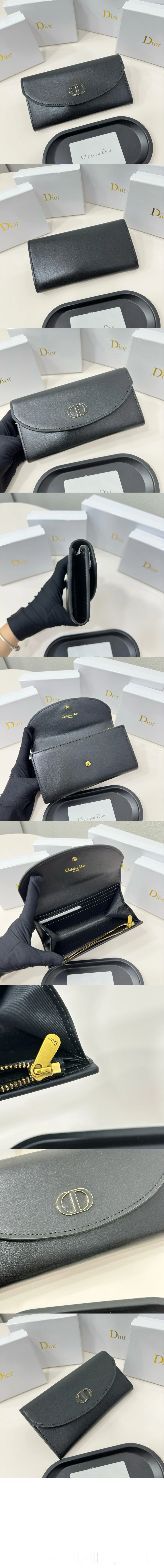 null 30 Montaigne Avenue 송아지 가죽 지갑 S2314 상세 이미지