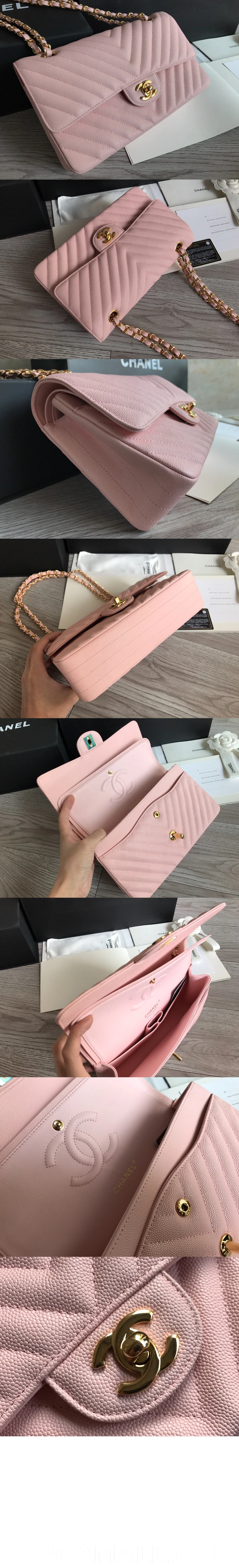 null  쉐브론 클래식 캐비어 미듐 인기색상 A01112 상세 이미지