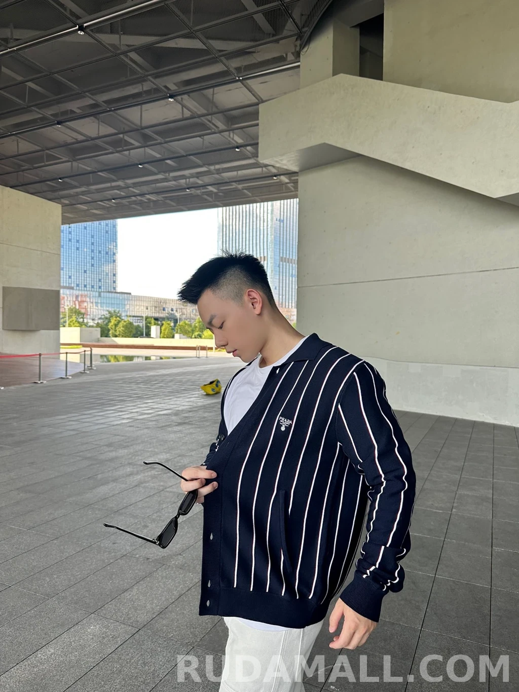 프라다 프라다 니트 셔츠 가디건 상세 이미지