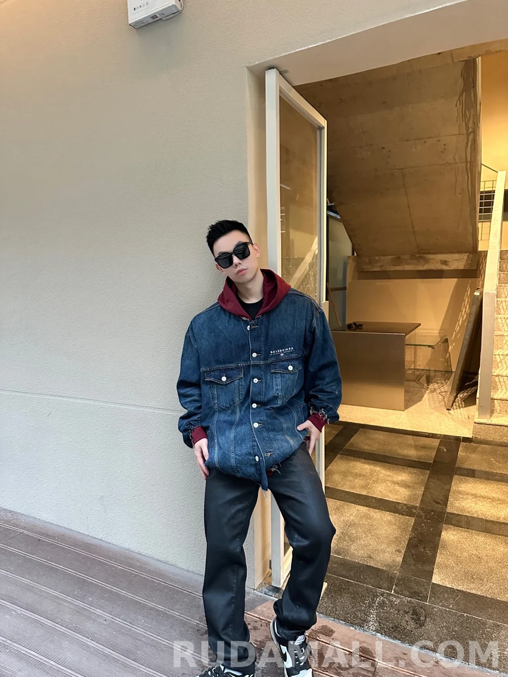 발렌시아가 발렌시아가 후드 드러커 재킷 상세 이미지