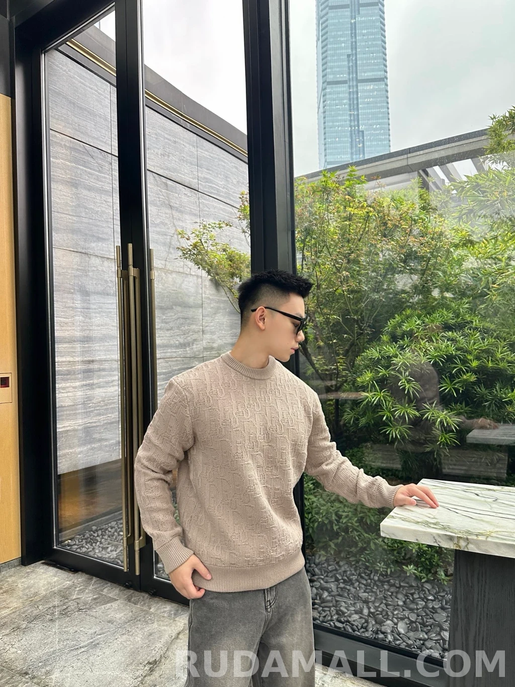 디올 디올 오블리크 니트 상세 이미지