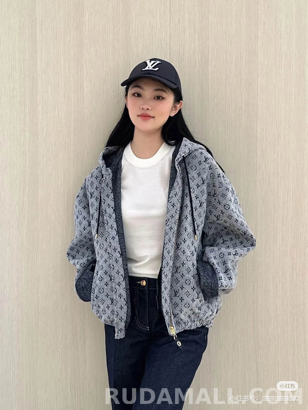 루이비통 루이비통 모노그램 펠트 후드 집업 상세 이미지
