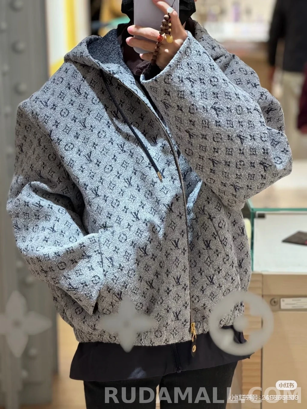 루이비통 루이비통 모노그램 펠트 후드 집업 상세 이미지
