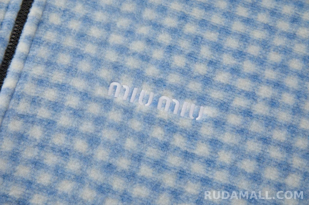 미우미우 미우미우 깅엄 플리스 상세 이미지