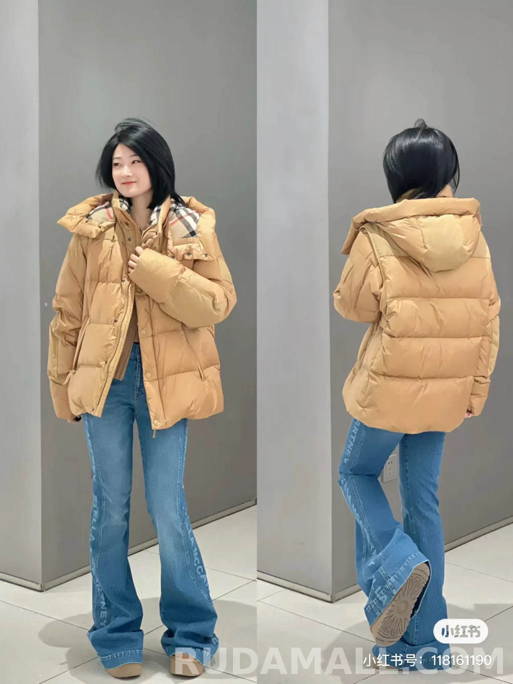 버버리 버버리 소매탈착 패딩 상세 이미지