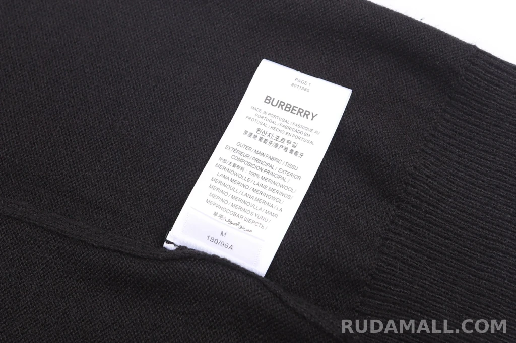  버버리 커프스트라이프 니트 상세 이미지