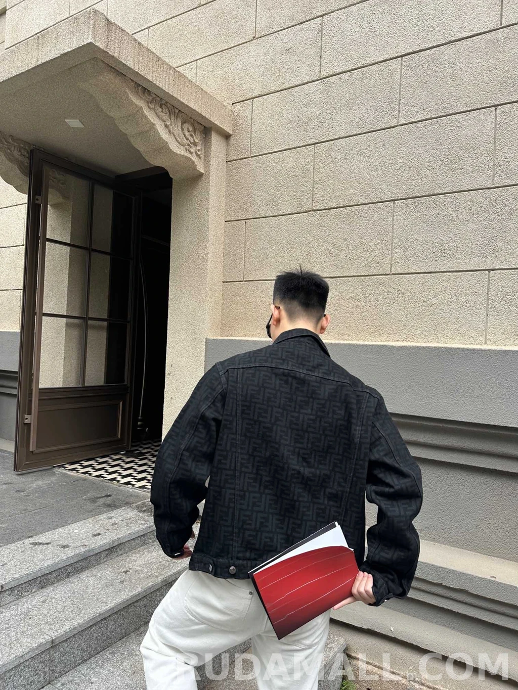 펜디 펜디 블랙 FF 데님 재킷 상세 이미지