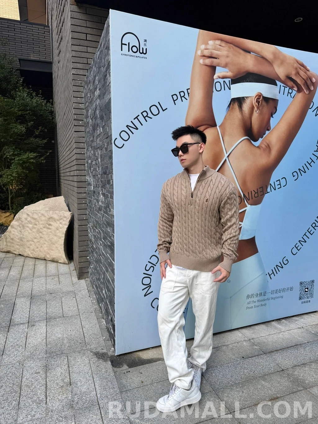 랄프로렌 랄프로렌 꽈배기 하프 집업 상세 이미지