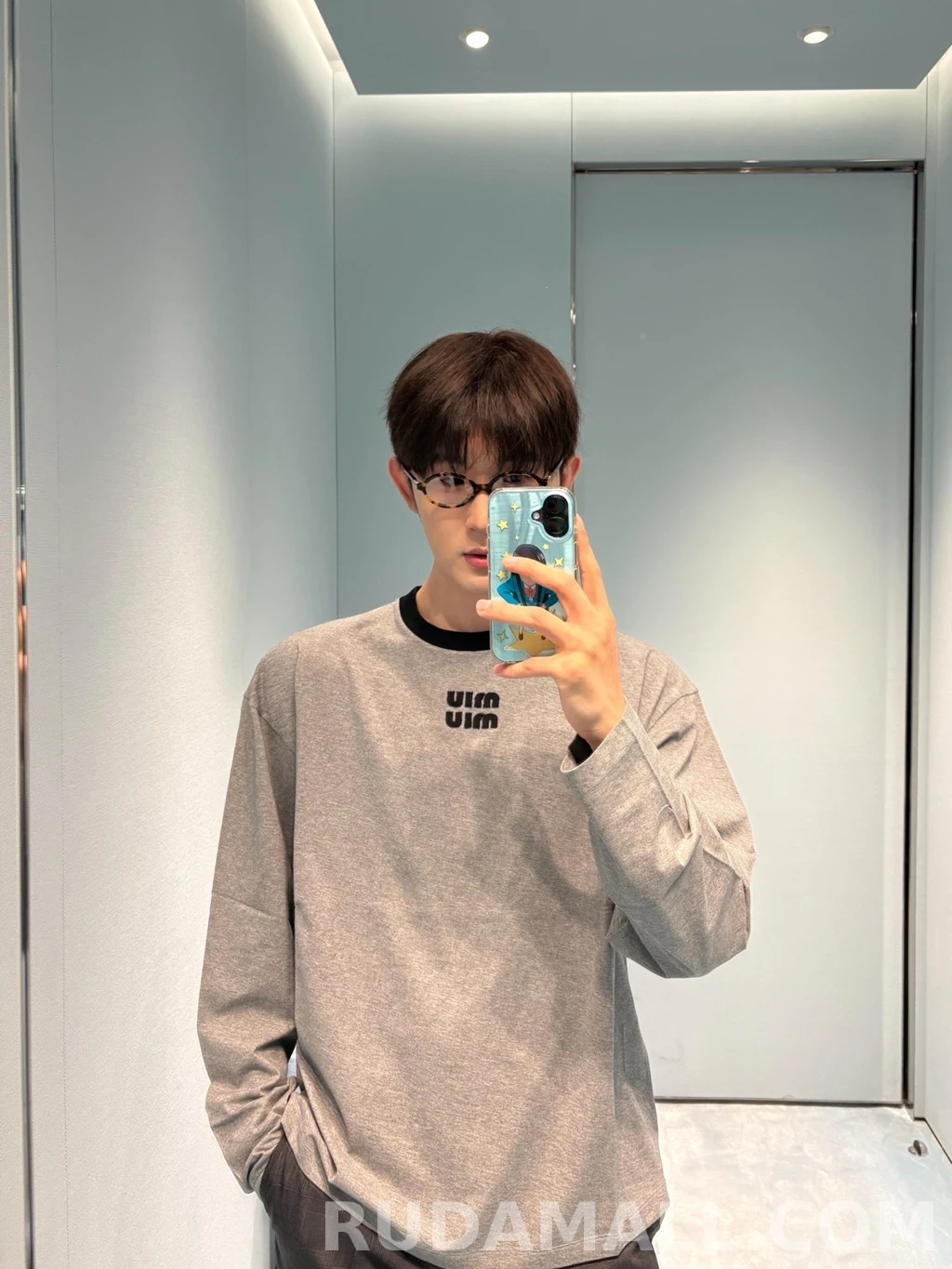 미우미우 미우미우 자수 롱슬리브 상세 이미지