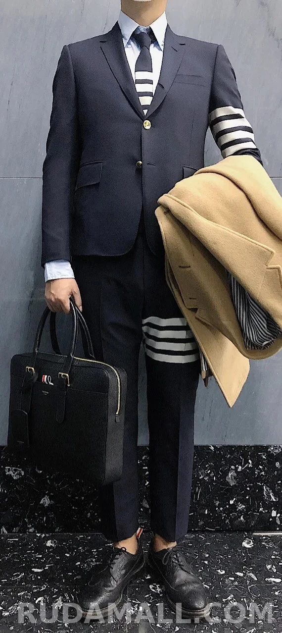 톰브라운 톰브라운 사선립 수트팬츠 상세 이미지