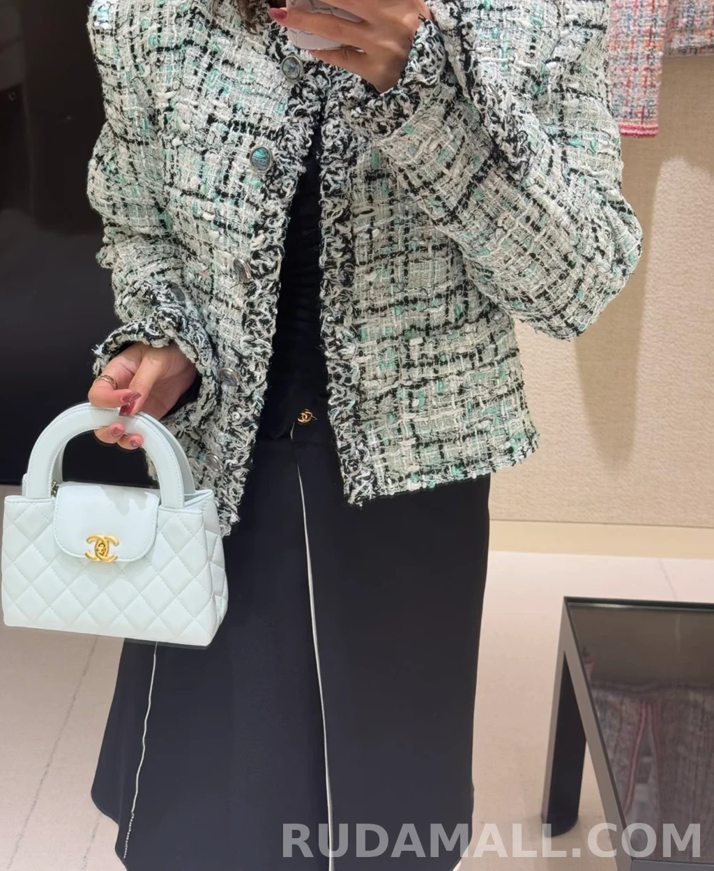 샤넬 샤넬 체크 트위드 상세 이미지