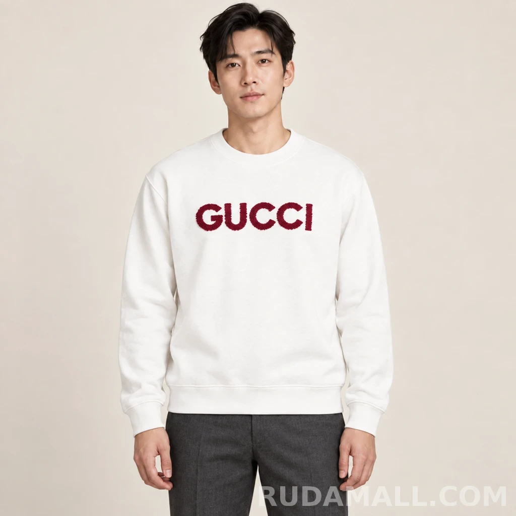 구찌 구찌 레터링 로고 맨투맨 상세 이미지