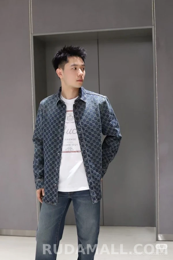 구찌 구찌 워싱 데님 셔츠 상세 이미지
