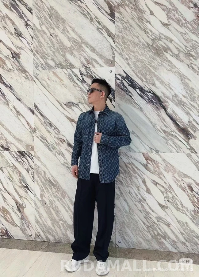 구찌 구찌 워싱 데님 셔츠 상세 이미지