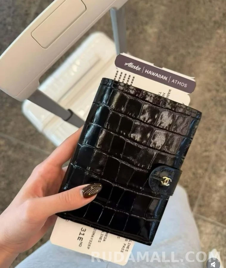 샤넬 샤넬 클래식 악어 엠보싱 카드 홀더 상세 이미지