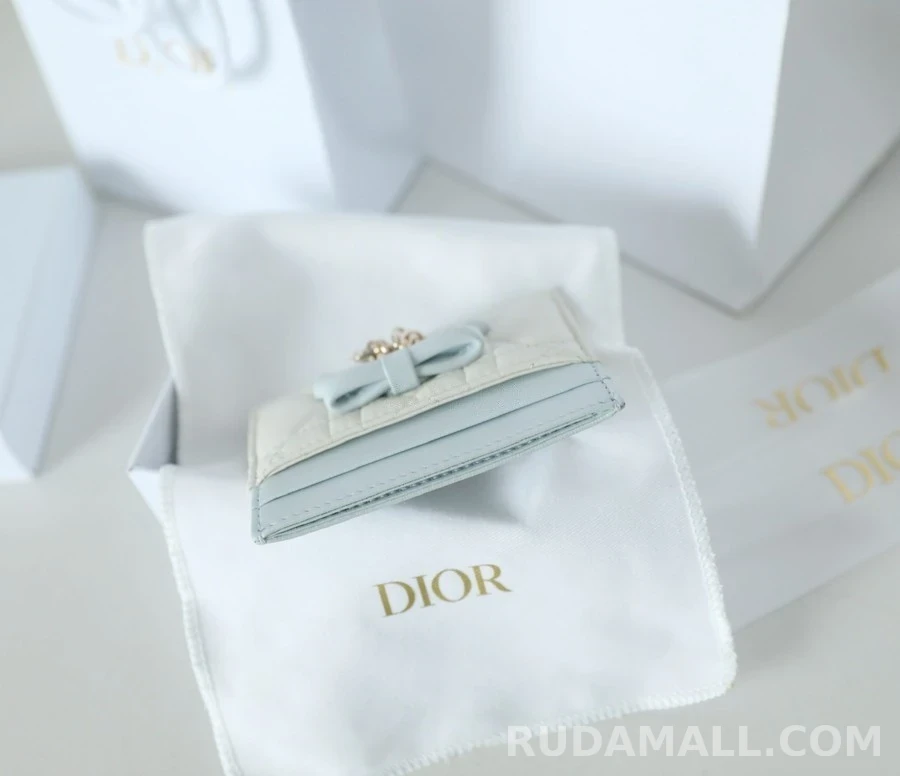 디올 디올 레이디 보우 참 카드 홀더 (라이트 & ) 상세 이미지